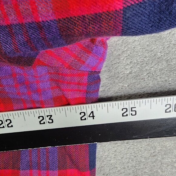 Womens Fashion Bug Blouse Shirt Button Up 100% Cotton Long Sleeve Size 1X - Picture 6 of 8